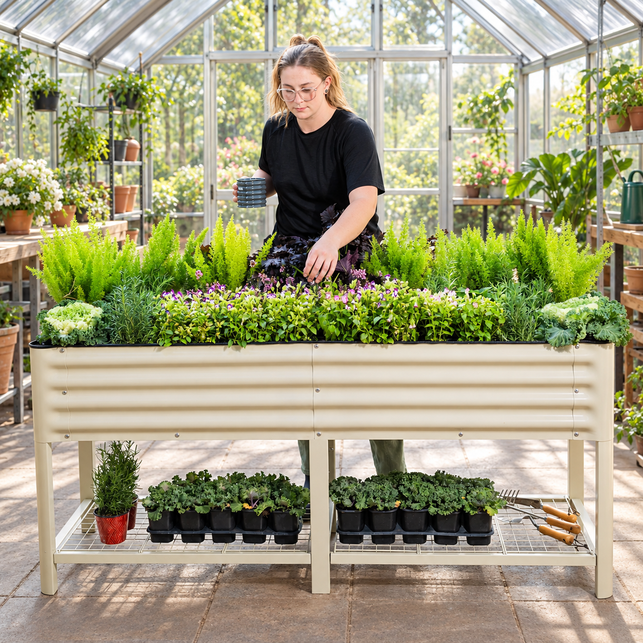 Elevated Garden Bed 2'x6' (with wheels)