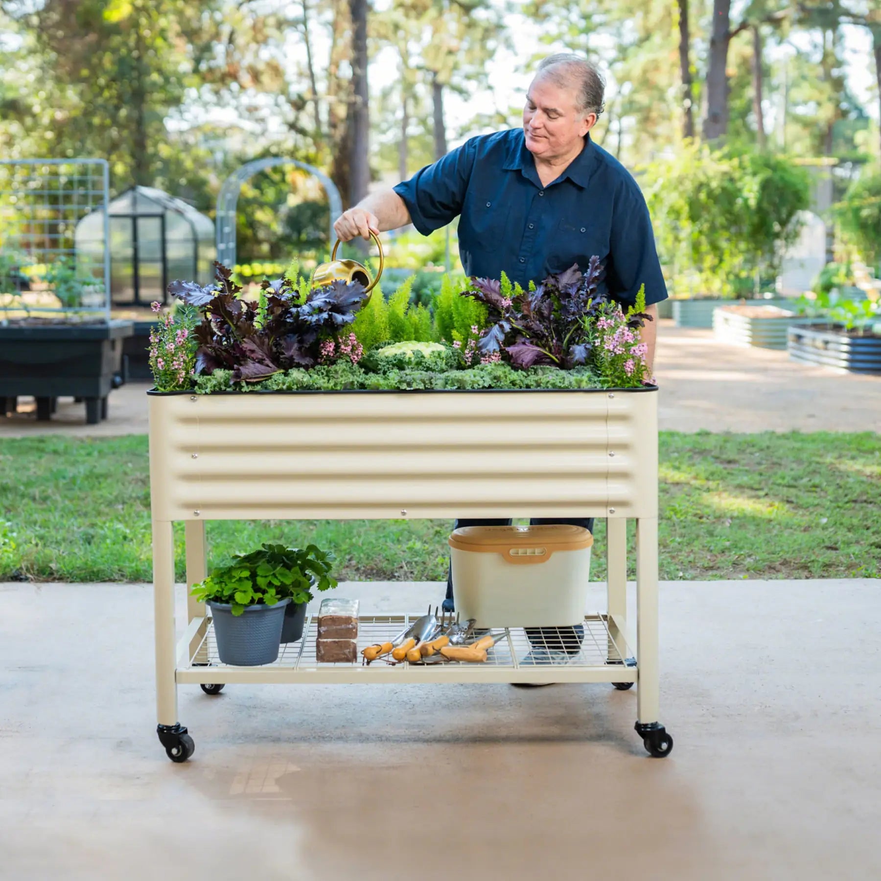 Elevated Garden Bed 2'x6' (with wheels)