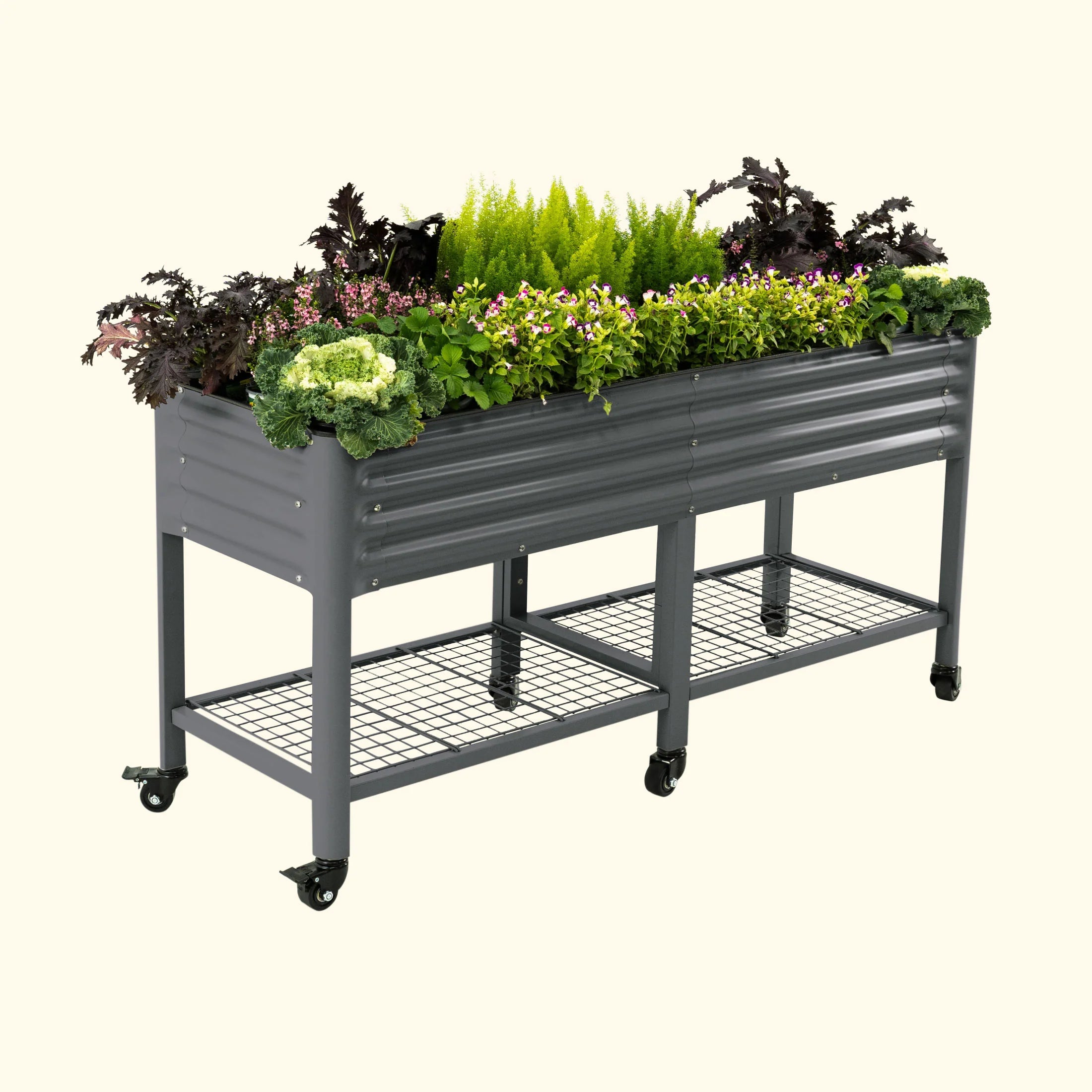 Elevated Garden Bed 2'x6' (with wheels)