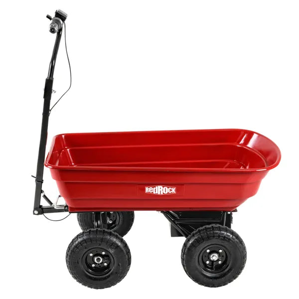 Electric Wheelbarrow with Hassle-free Assemble and an Easy To Clean Rust-Resistent Poly Tub